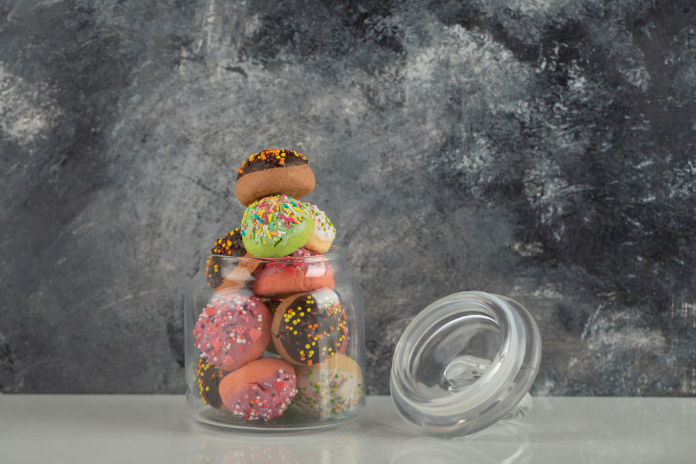 glass-jar-full-small-colorful-doughnuts